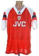 ARSENAL LONDON 1992/1994 HOME FOOTBALL SHIRT JERSEY ADIDAS SIZE L ADULT