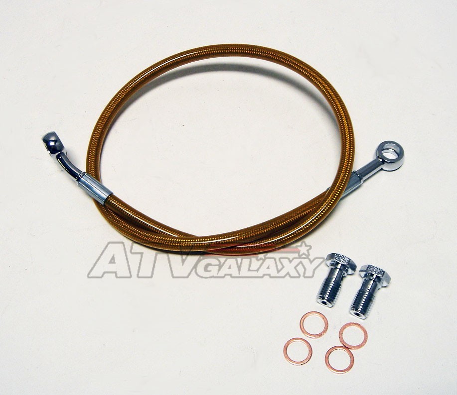 Streamline Rear Brake Lines Line Kit ATV Yellow Yamaha YFZ450 YFZ 450