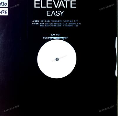 Elevate - Easy (To Believe) Maxi (VG/VG) .