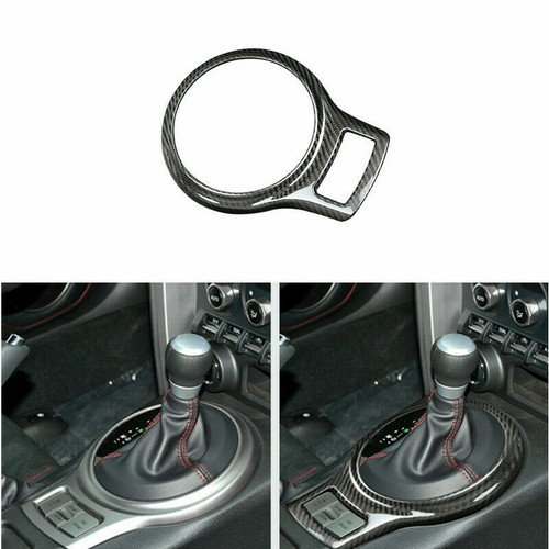Cubierta de marco de cambio de marchas duro de fibra de carbono real decoración para Subaru BRZ 2018 19 - Imagen 2 de 8
