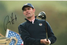 signed Padraig HARRINGTON Ryder Cup Golf 12"x8" photo! w/COA British Open