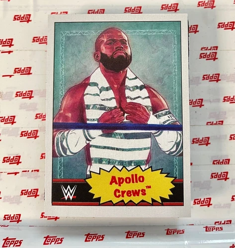 TOPPS WWE LIVING SET CARD APOLLO CREWS #75 ONLINE EXCLUSIVE LIMITED EDITION