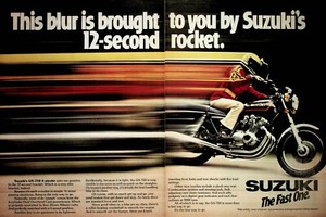1978 Suzuki GS750 - 2-Page Vintage Motorcycle Ad