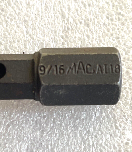 MAC TOOLS AI18, 7/16" MALE HEX DRIVEN, 9/16" IMPACT ALLEN/HEX BIT. - Picture 3 of 5