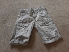 Boys Grey check Cargo Chino Shorts - Verbaudet - Age 9 years