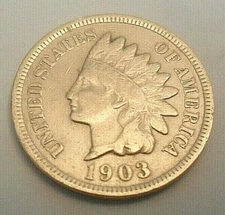 1903 P Indian Head Cent Penny CULL **FREE SHIPPING**