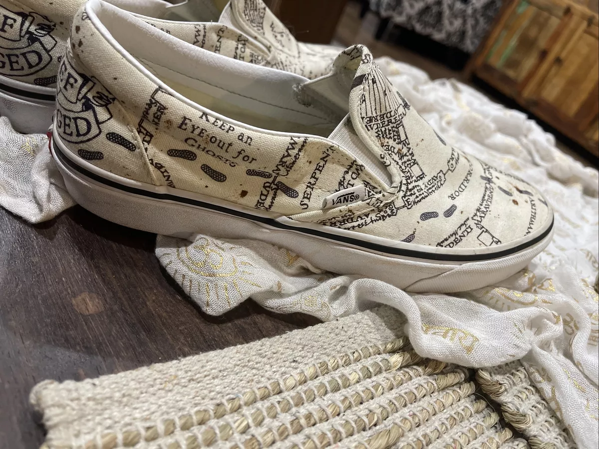 Vans x Harry Potter Slip On Marauder s Map Shoe Men Size 9.5