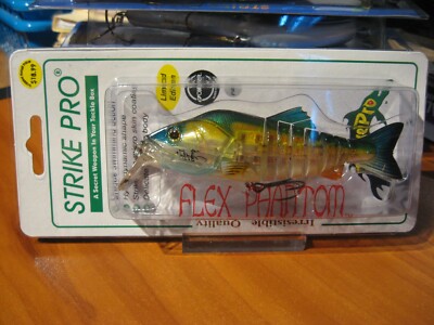 StrikePro 5 1/8'' Jointed Flex Phantom 1.25 Oz Fishing Lure Green Back Ghost