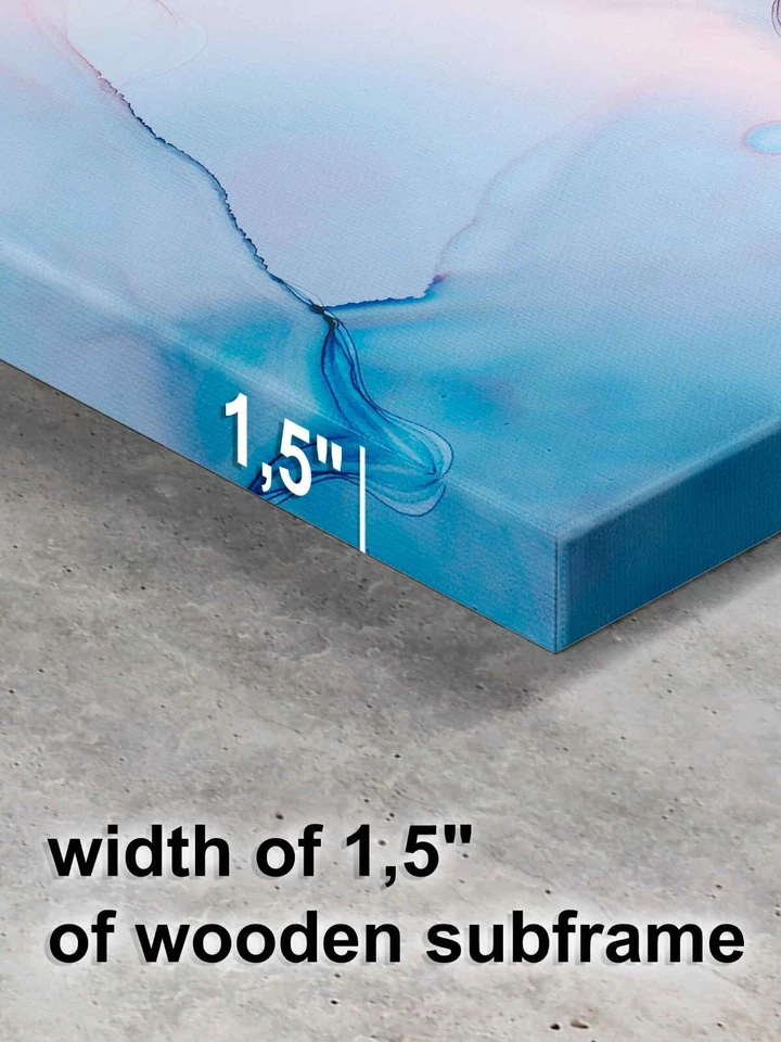 Breaking Big Blue Wave Ocean Wall Art Surf Canvas or Poster print Beach Photo  - Image 4 of 4