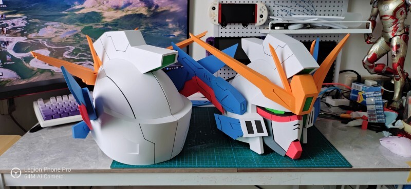 Endless Waltz Wing Gundam Zero Wearable Helmet Mask LED Light up