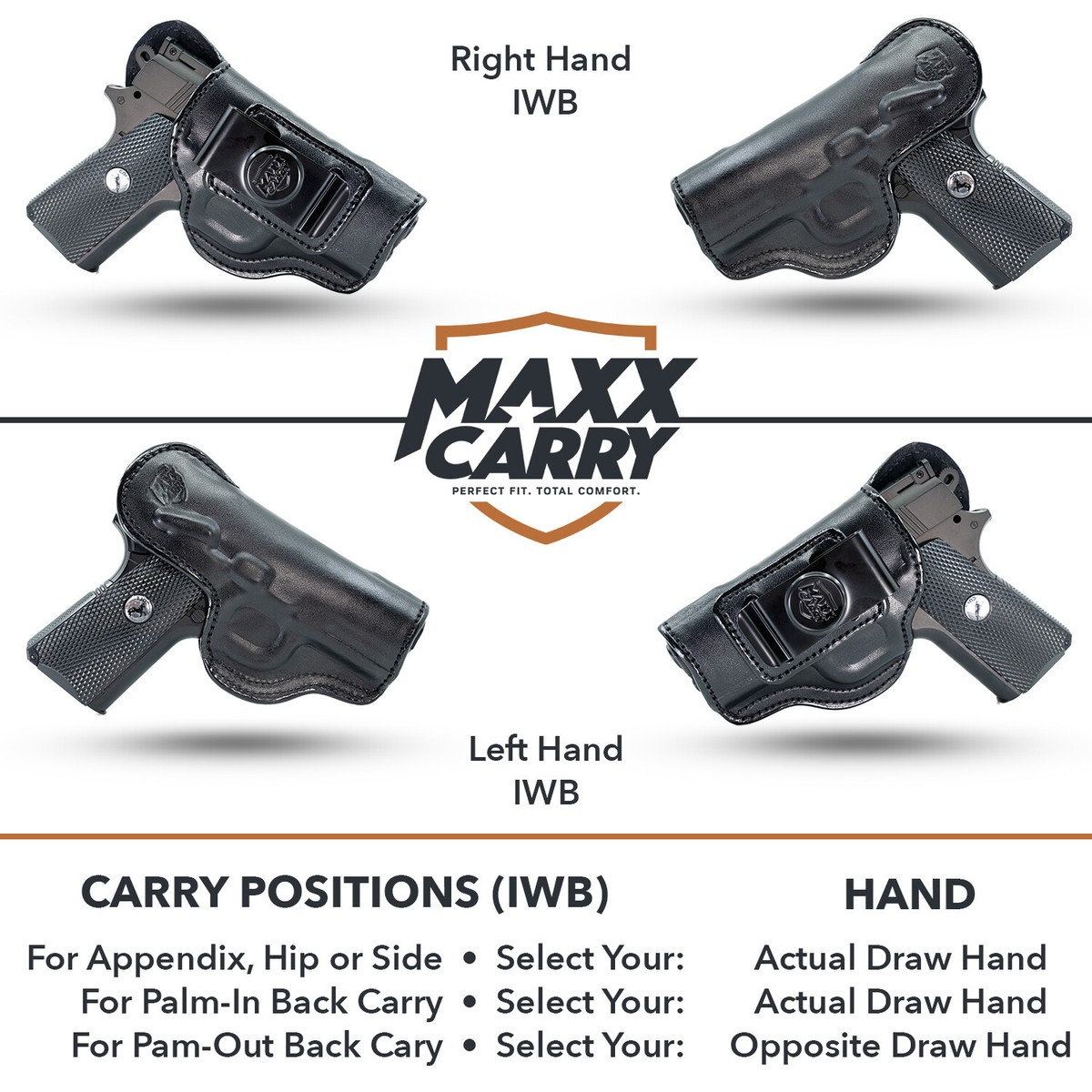 Cal38BTP Leather Belt Holster For Bersa Thunder 380 Plus - Right Hand OWB