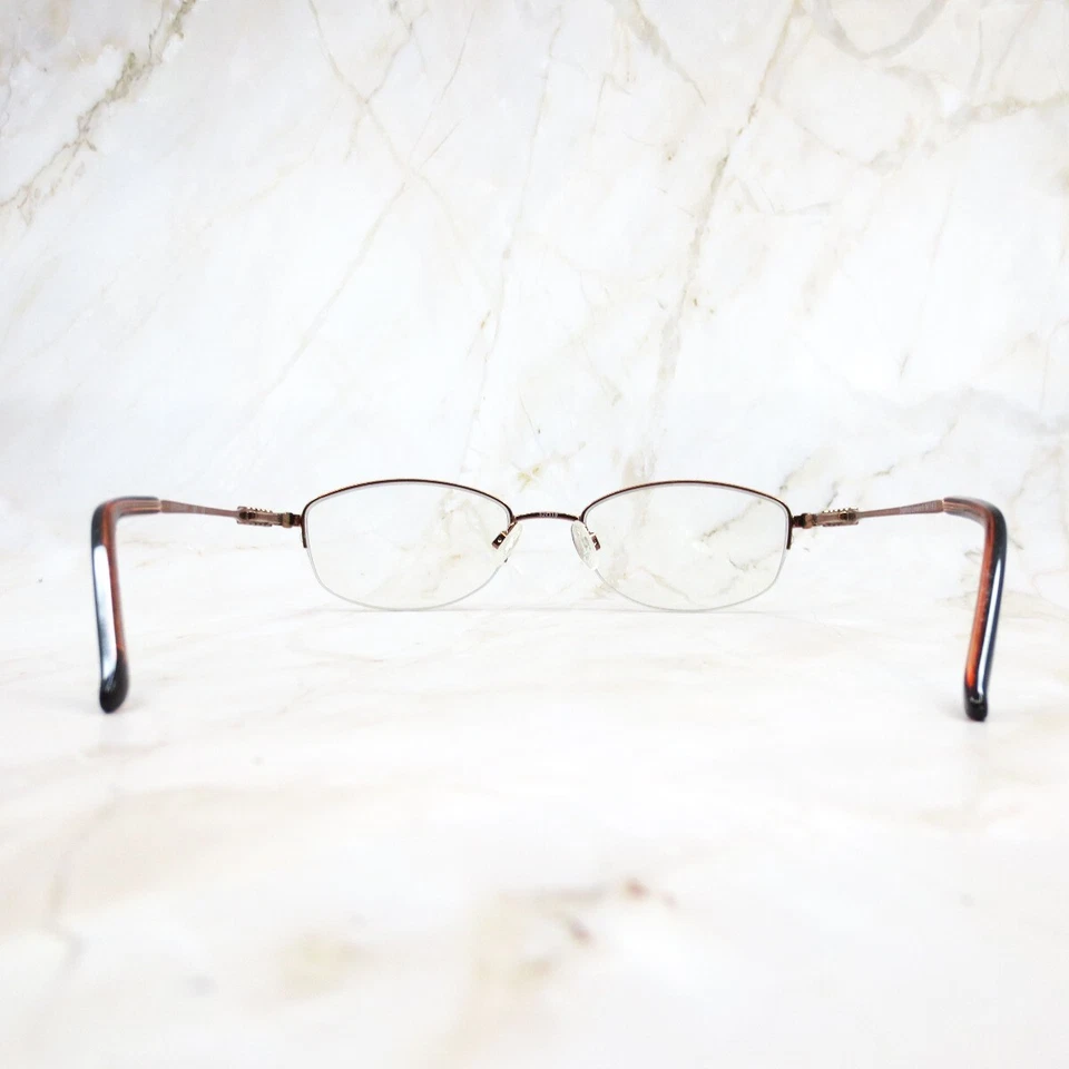 Sophia Loren Zyloware 183 Eyeglasses Frame M163 Womens Brown Half Rim 52-19-135 - Image 4 of 4