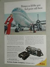 1955 KODAK STEREO camera advertisement, PAA Clipper Mayflower Pan American