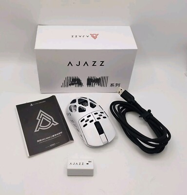 AM3 MAX Wireless Gaming Mouse, Lightweight Magnesium Alloy, 30000 DPI, White