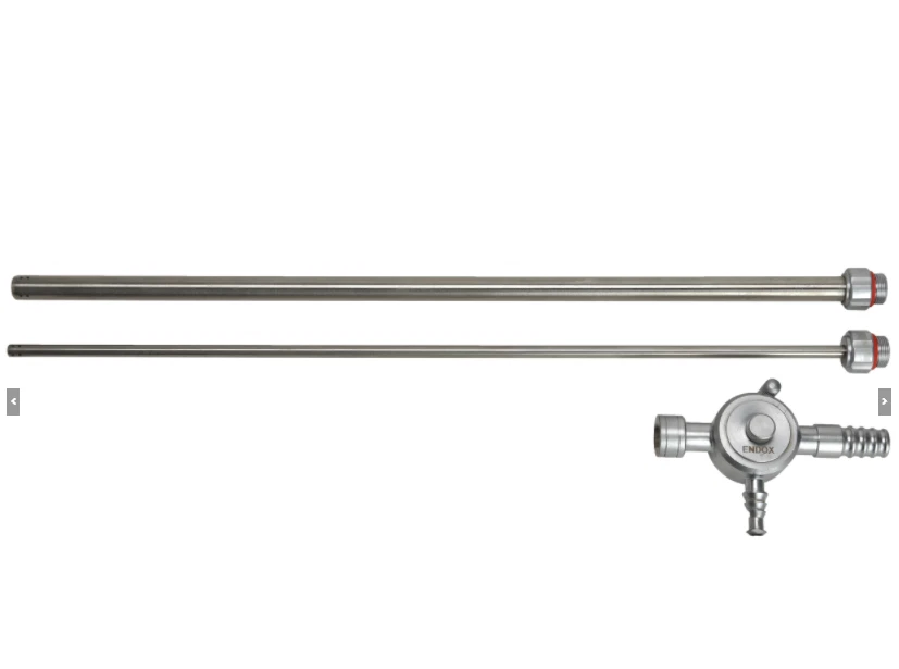 Cánula de riego por succión laparoscópica válvula lateral de 2 vías tamaño 5 mm x 330 mm Foto 4 de 4