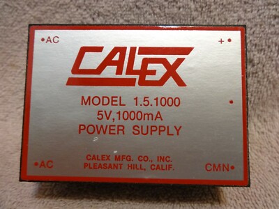 CALEX PWR SUPPLY MODEL 1.5. 1000  5V, 1000mA, AC Pc Board 