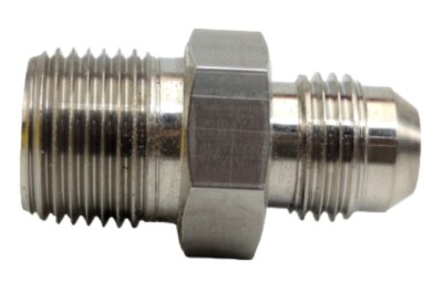 Parker 6-6 FTX-SS Triple-Lok 3/8'' 37° Flare X 3/8'' NPTF Straight Tube Fitting