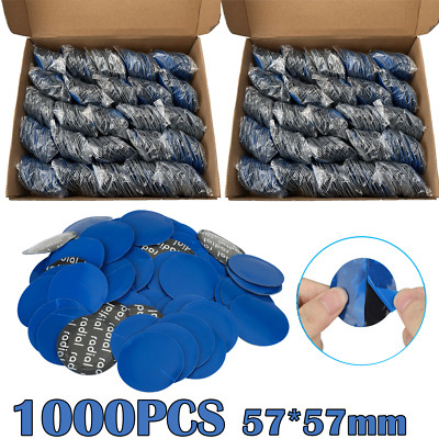 1000-Piece Radial Tire Repair Patches - Large 3-1/8" (80mm) Round Patches