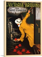 Impresión artística en lienzo La Victoria Arduino Caffe Espresso 1922 de Leonetto Cappiello
