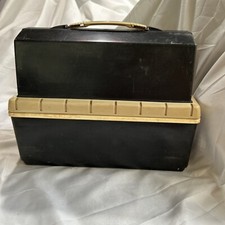 Vtg King Seely Thermos Lunch Box Insulated Black Made In The USA Grandpa
