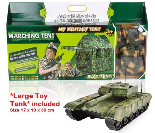 Kids Army Play Tent Playhouse Indoor Tent Best Boys Large Play Tent Tactical Kit - Picture 6 of 13