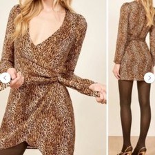 Reformation Brooke Dress Animal Instinct size XS