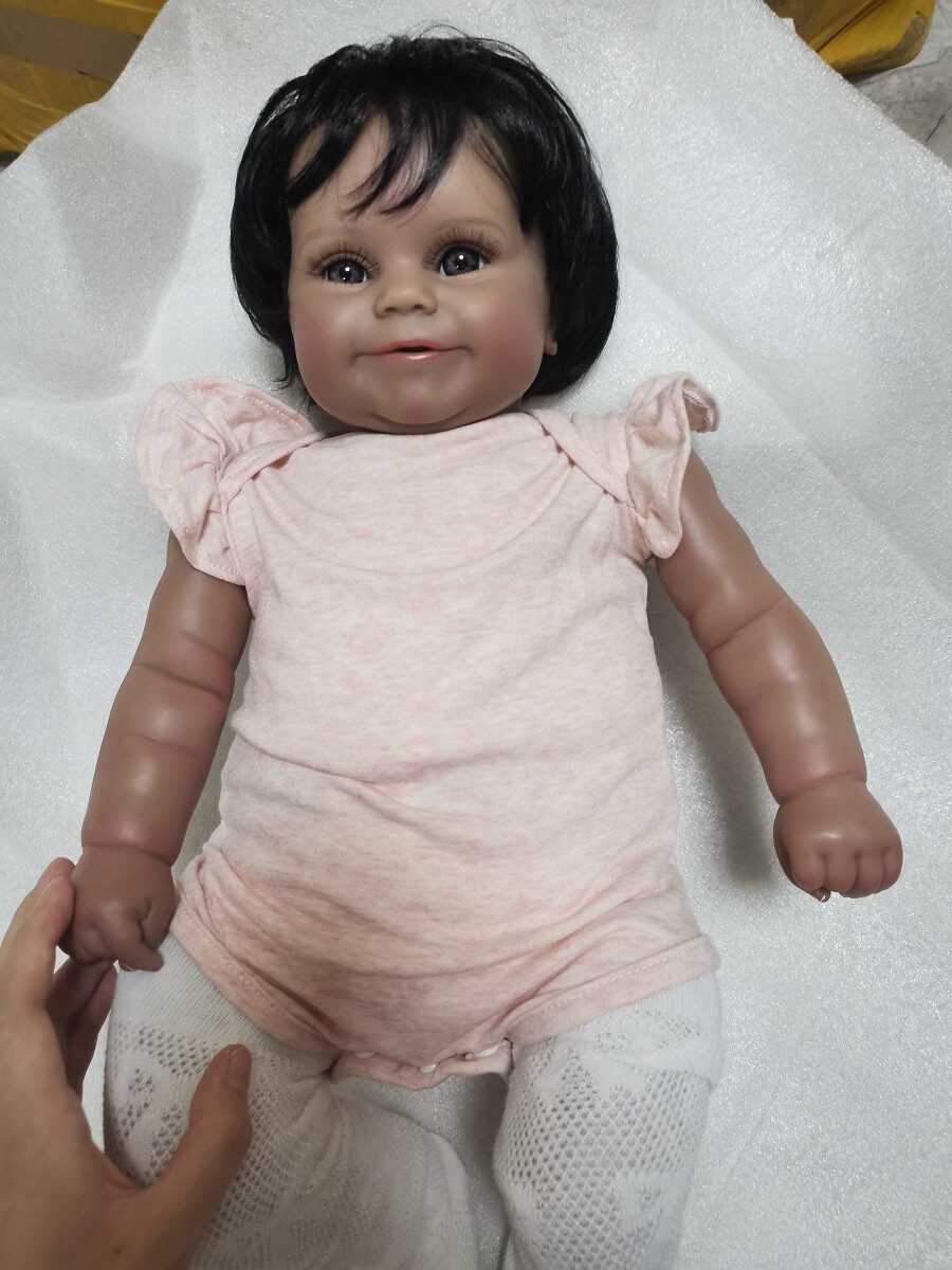 Reborn Baby Dolls Vinyl Black Girl Newborn Realistic Lifelike Toddler Birthday eBay