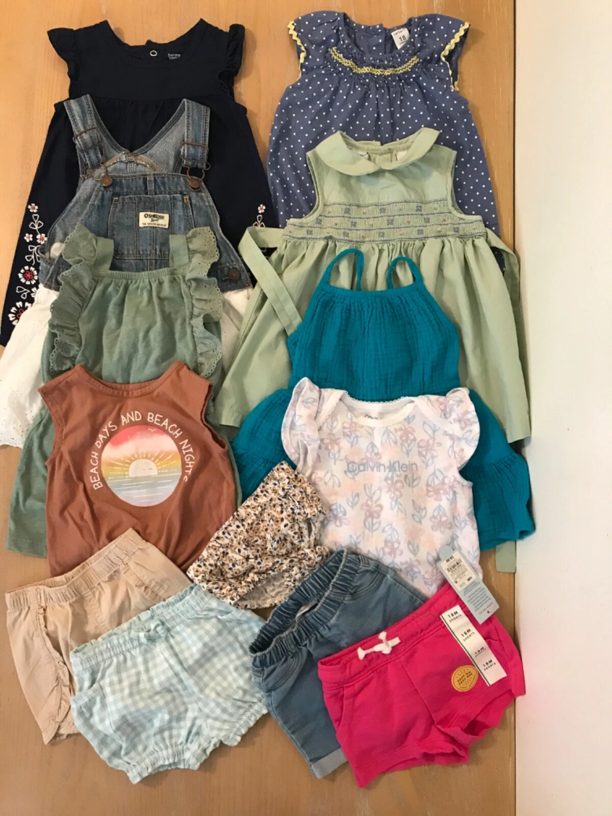 Carter's, Garanimals, Others Infant Girls Clothing Lot of 13 Size 18 Months