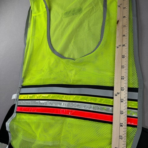 Sportline Reflective Safety Vest Run Walk Unisex OSFA Yellow Neon Jog Security - Picture 3 of 10