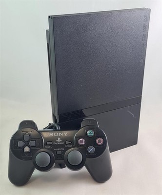 Sony Playstation 2 Slim - PS2 Konsole - Schwarz Refurbished: Gut