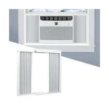 Window AC Side Panels with Frame Set,Air Conditioner Accordion Fill... Fast Ship