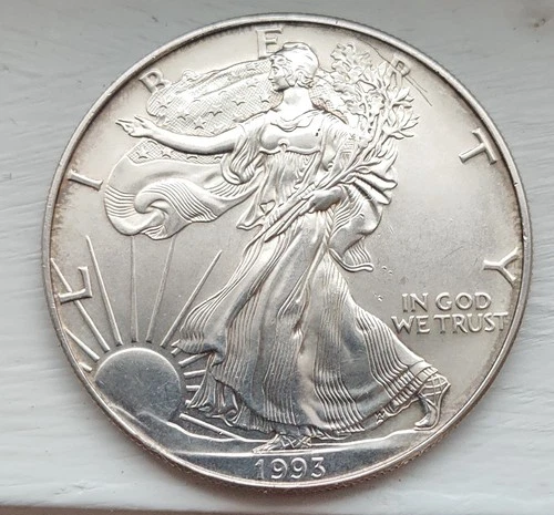 1993 American Silver Eagle 1 Troy Oz .999 Fine Silver