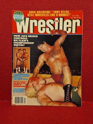 THE WRESTLER MAGAZINE APRILE 1982 RIC FLAIR VS JACK BRISCO COPERTINA Vintage NWA - Foto 3 di 12