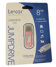 Lexar JumpDrive S50 8GB USB Memory Flash Drive Pink- New