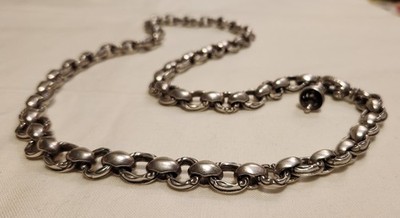 Lone Ones Sterling Leonard Kamhout Chain Link Necklace War Bird
