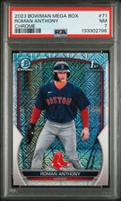 9220 Roman Anthony 2023 Bowman Mega Box #BCP-71 Mojo Refractor Prospects PSA 7