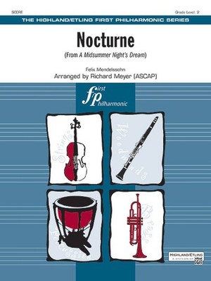 Nocturne Full Orchestra Conductor Score & Parts full (timp, bells, sus cymbal, v