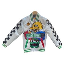 Headgear Classics Satin Sesame Street Bomber Jacket Youth XS New w Tags