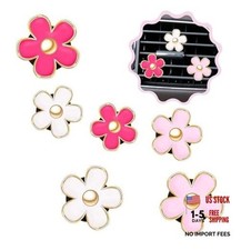 6 Pcs Daisy Flower Air Vent Clip Air Conditioning Outlet Clip Car Air Tricolor