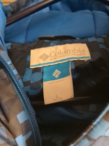 Cappotto con cappuccio ragazzo Columbia invernale giovane taglia L 14/16 blu e nero - Foto 2 di 11