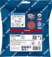 Bosch Expert R782 Fiberscheibe X-LOCK, 115Mm, K60, 5-Tlg.
