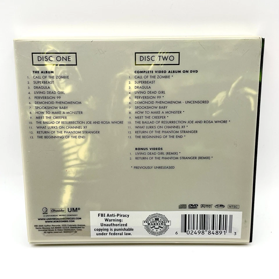 Rob Zombie: Hellbilly Deluxe Edition CD + DVD Expanded Booklet & Slipcase 2005 - Image 2 of 4