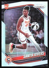Saniya Rivers 2025 Panini Prizm WNBA Silver Prizms #131 Connecticut Sun