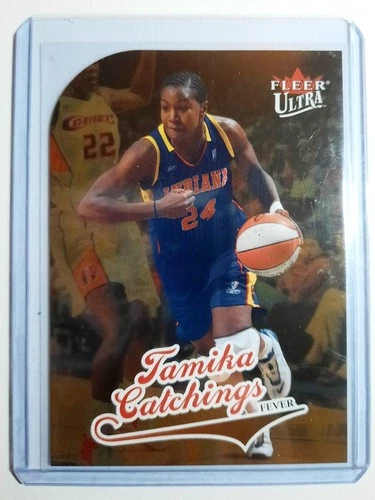 2004 Fleer Ultra WNBA Tamika Catchings #1 Gold Medallion Near Mint