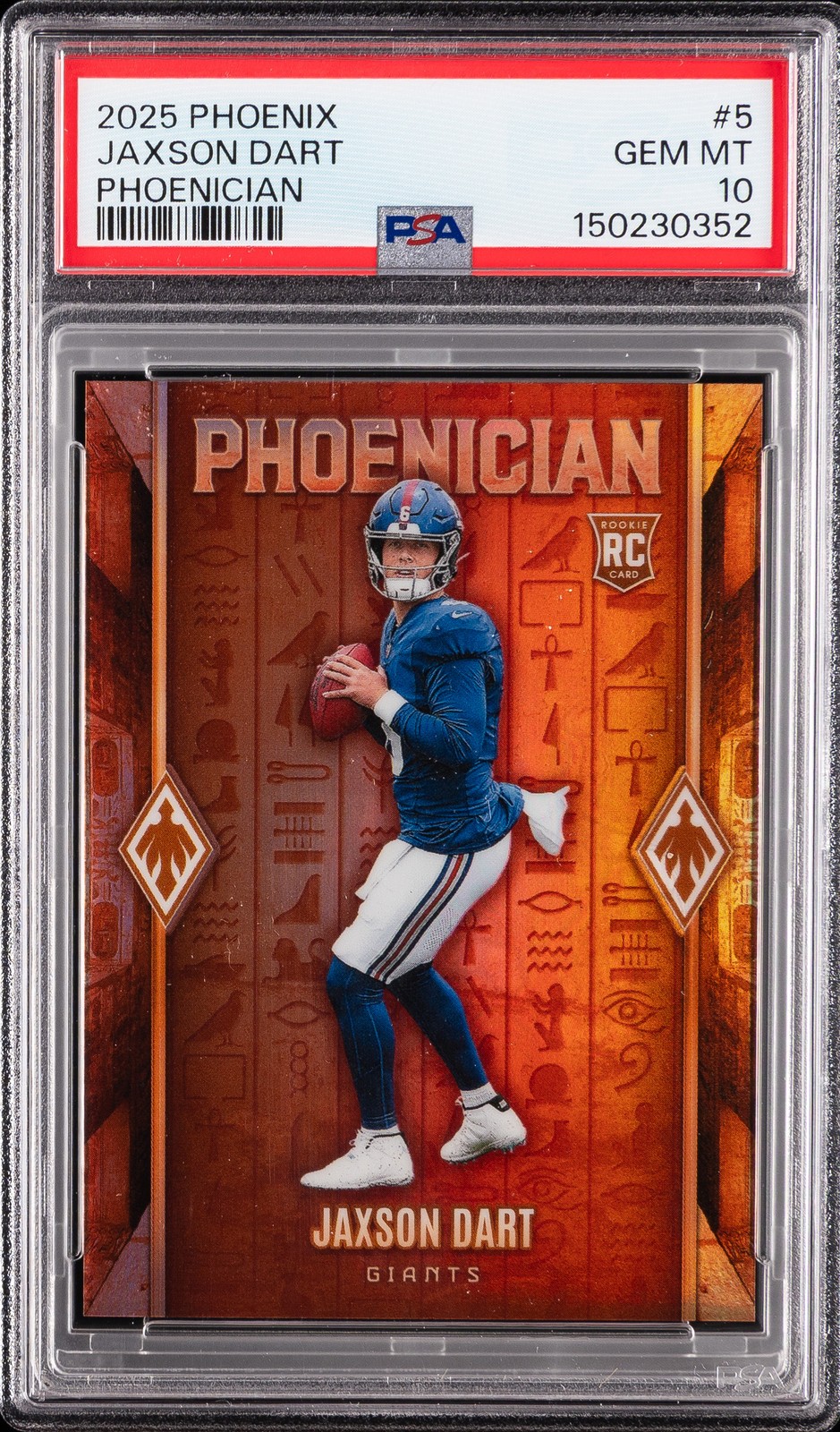 Jaxson Dart Panini Phoenix Phoenician #5 Base