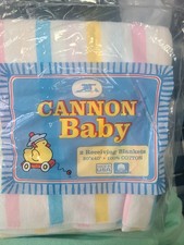 Vintage late 1990s Cannon Baby receiving blankets 2 - New Old Stock Made in USA