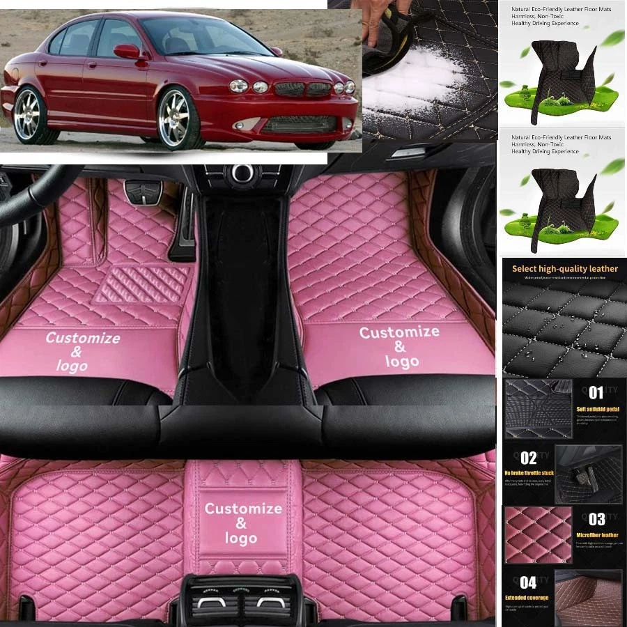 For Jaguar X-Type Car Floor Mats Carpets Cargo Liners Custom All Weather Foto 3 de 4