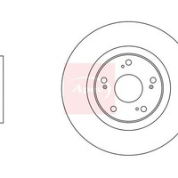 Honda Civic IX FK 2012-2017 Bremsscheibe Vorne (Einzeln) DSK3315