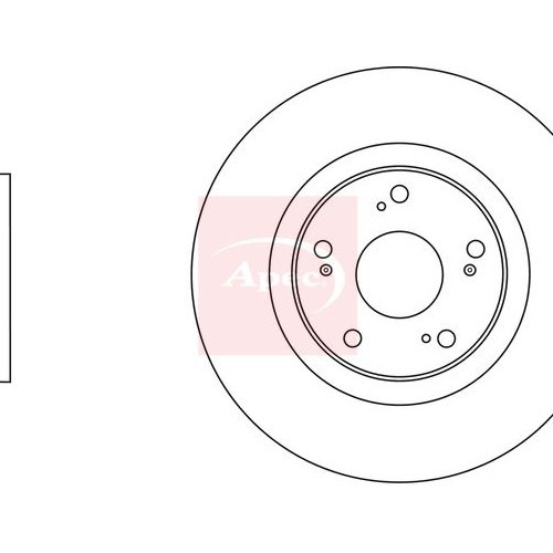 Honda Civic IX FK 2012-2017 Bremsscheibe Vorne (Einzeln) DSK3315-image