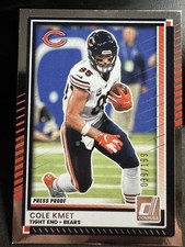 2025 Donruss #92 Cole Kmet Press Proofs Silver #/199